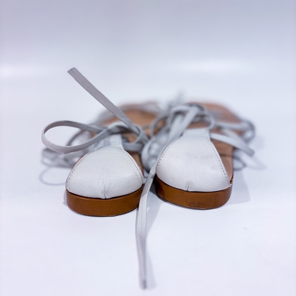 OFFICE LONDON Beige Lace-Up Flat Sandals | Size 38 * - Picture 8 of 9